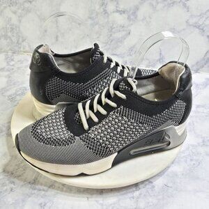 Ash Lucky Lace up Sneakers Womens 40 US 10 Black White Mesh Athletic Athleisure